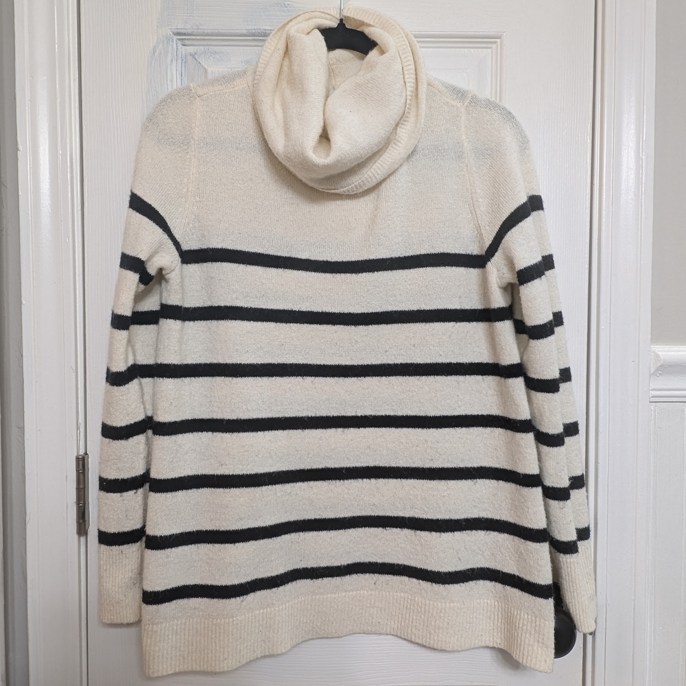 Cozy Striped Turtleneck Sweater
